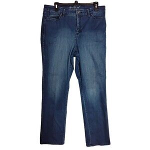 Gloria Vanderbilt All Around Slimming Effect Rail Straight Jeans Womans size 14